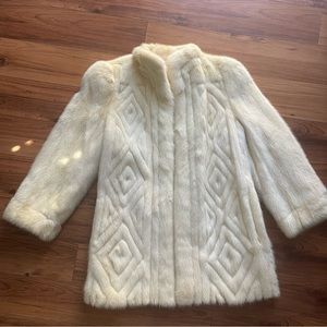 Christian Dior Paris vintage mink fur coat.